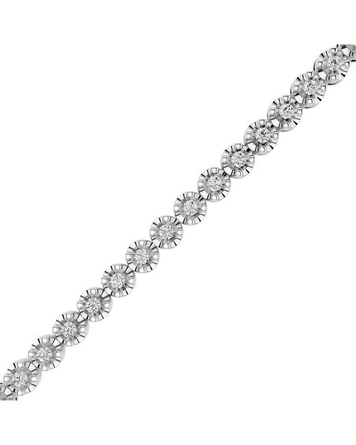 Lab Grown Diamonds White 1.00 Ct. Tw. Lab-Grown Diamond Tennis Bracelet