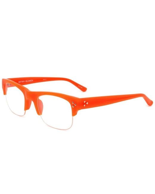 Linda Farrow Orange Matthew Williamson By Linda Farrow Mw70 51Mm Optical Frames