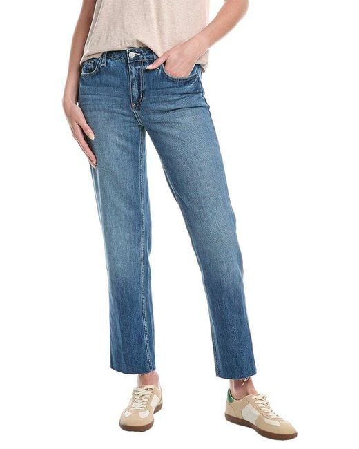 L'Agence Blue Milana Low-Rise Stovepipe Brentwood Jean