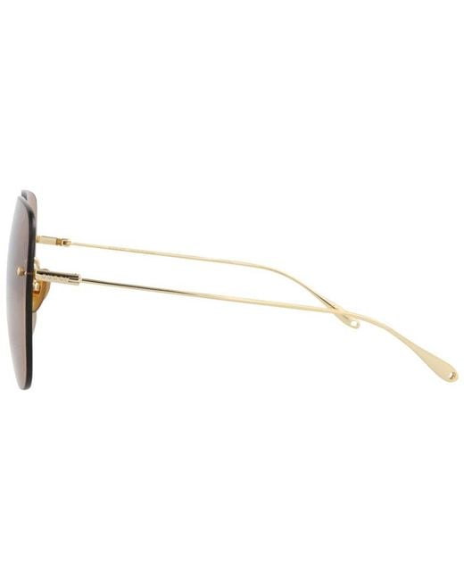 Gucci White 65Mm Sunglasses