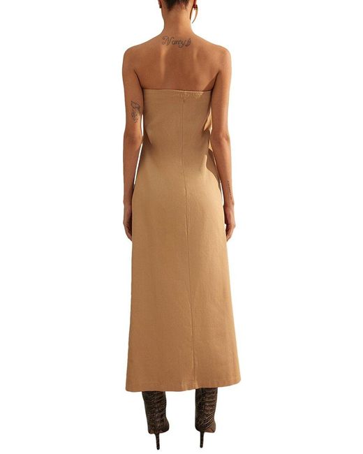 Trendyol Natural Fitted Maxi Dress