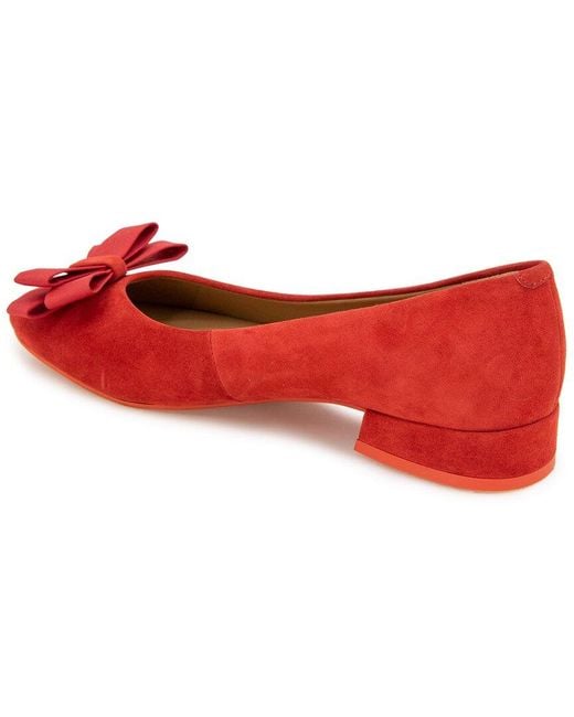 Gentle Souls Red Abigail Suede Flat