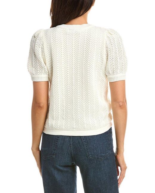 Tahari White The Billie Cardigan
