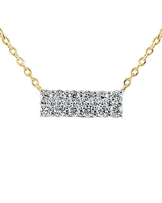 Sabrina Designs Metallic 14K 0.24 Ct. Tw. Diamond Necklace