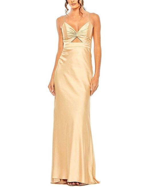 Mac Duggal Natural Maxi Dress