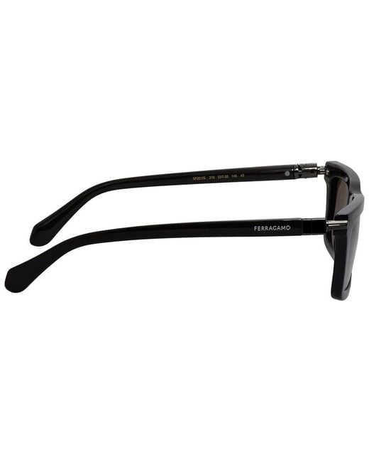 Ferragamo Black 53Mm Sunglasses for men