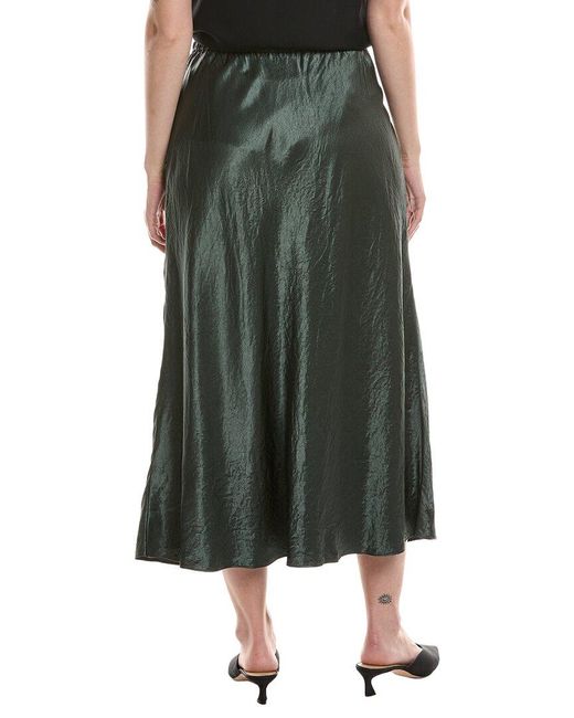 Eileen Fisher Green Bias Skirt