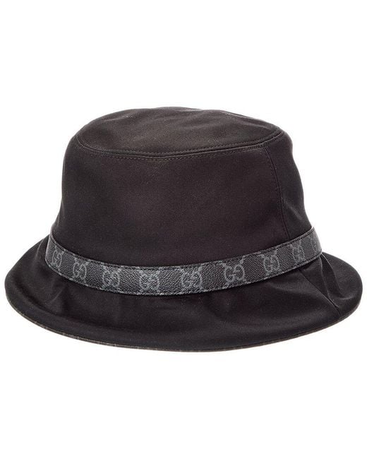 Gucci Black Double G Bucket Hat