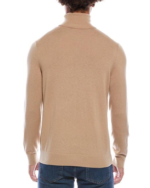 Theory Natural Vilass Wool-Blend Turtleneck Sweater for men