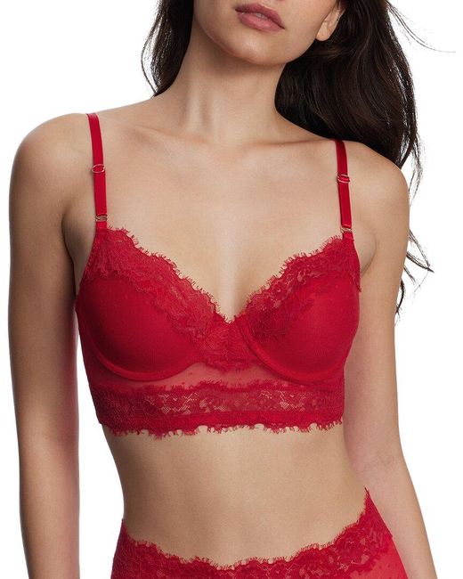 Skarlett Blue Red Entice Longline Lightly Lined Bra