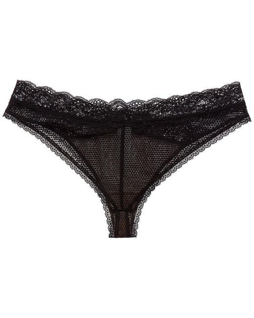Passionata Black Bklyn Lace Tanga