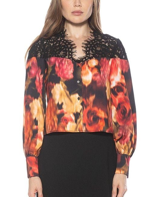 Alexia Admor Red Bryne Top