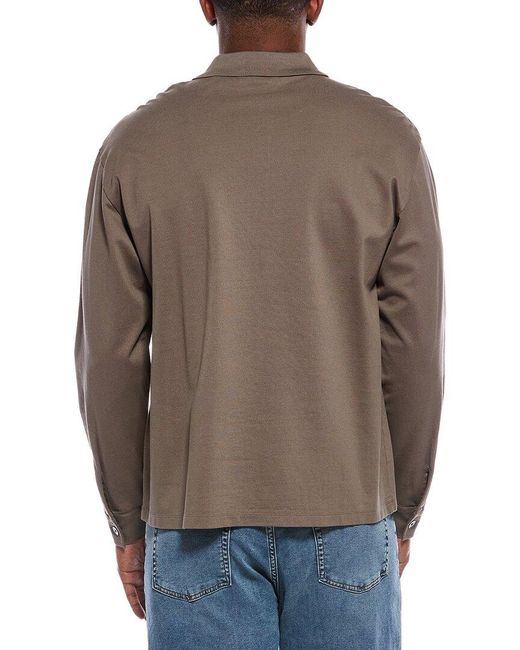 FRAME Brown Pique Polo Shirt for men