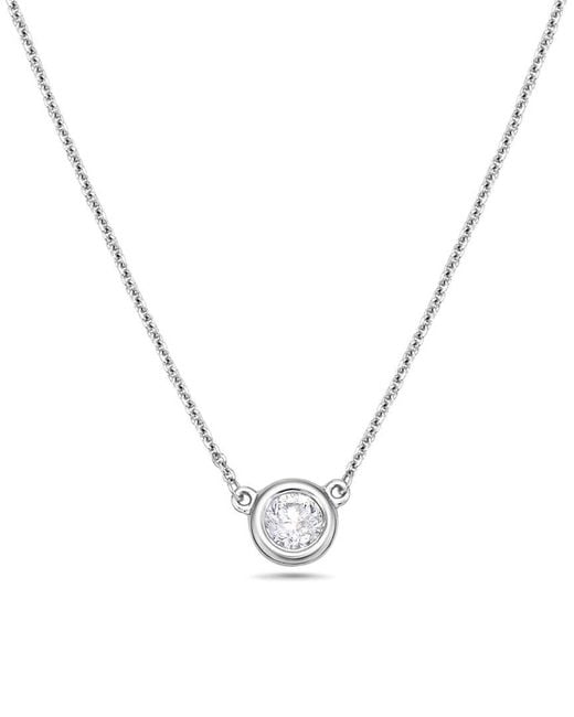 Forever Creations Signature Metallic Forever Creations 14K 0.50 Ct. Tw. Diamond Solitaire Necklace