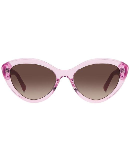 Kate Spade Pink Juni/G/S 55Mm Sunglasses