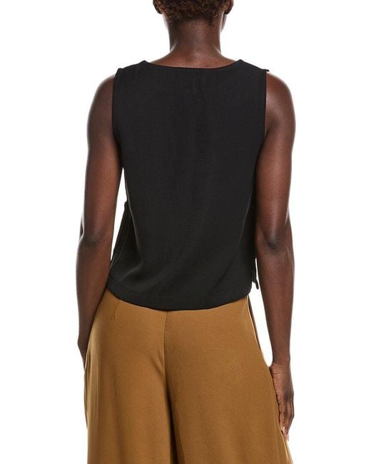 Gracia Brown Side Button Design Top