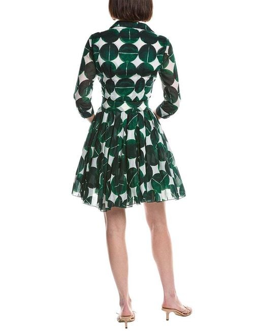 Samantha Sung Green Aster Mini Dress