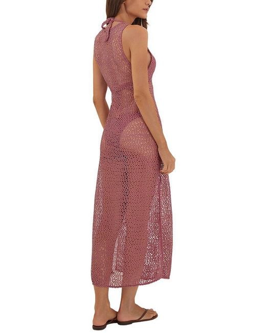 ViX Red Twist Long Cover-Up
