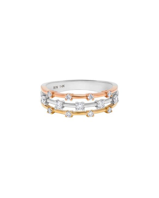 H.J. Namdar White 14K 0.34 Ct. Tw. Diamond Layer Ring