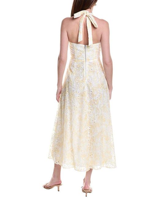 Bardot Natural Pollie Halter Midi Dress