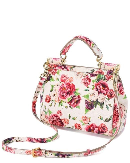 Tiffany & Fred Paris Red Saffiano Painted Leather Top-Handle Bag