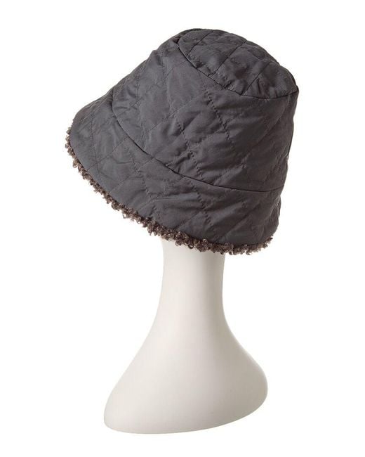 Adrienne Landau Gray Reversible Bucket Hat