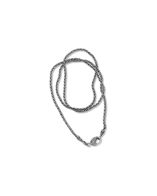 Samuel B. White Silver Wheat Chain Necklace