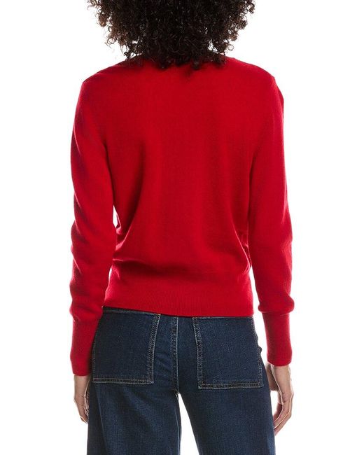 Forte Red Drape Surplus Cashmere Pullover