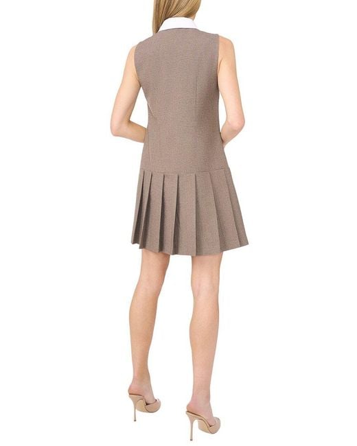 Cece Natural Sleeveless Button Down