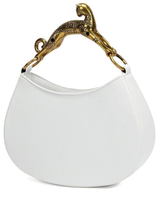 Tiffany & Fred Paris White Leather Crossbody