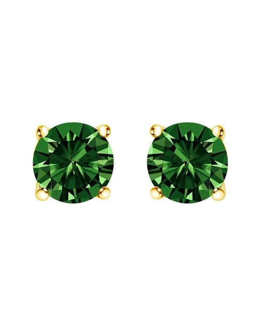 Haus of Brilliance Green 14K 1.00 Ct. Tw. Lab-Grown Diamond Stud Earrings