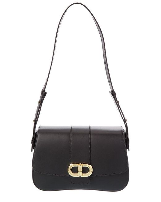 Isabella Rose Black Esme Leather Shoulder Bag