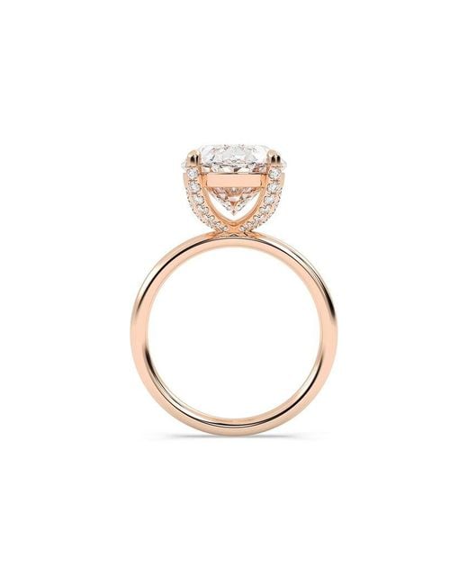 Lab Grown Diamonds White 14K Rose 7.00 Ct. Tw. Lab-Grown Diamond Ring