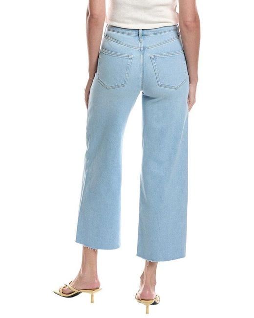 Z Supply Blue Nova Crop High-Rise Wide Leg Jean