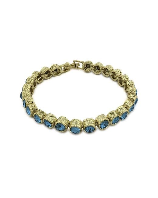 Ebru Jewelry Metallic Plated Cz Tennis Bracelet
