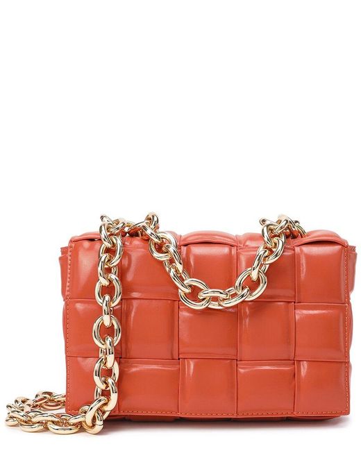 Tiffany & Fred Puffy Leather Shoulder Bag in Red | Lyst