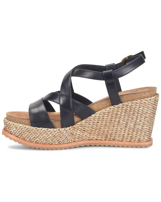 Söfft Blue Devyn Leather Sandal