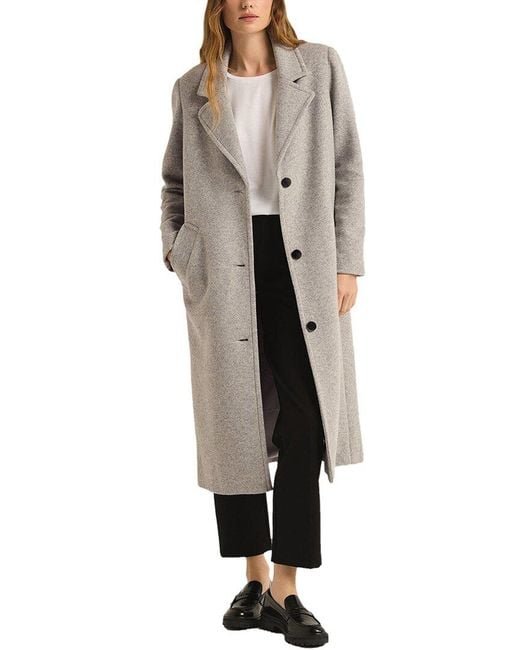 Z Supply Gray Conway Plush Coat