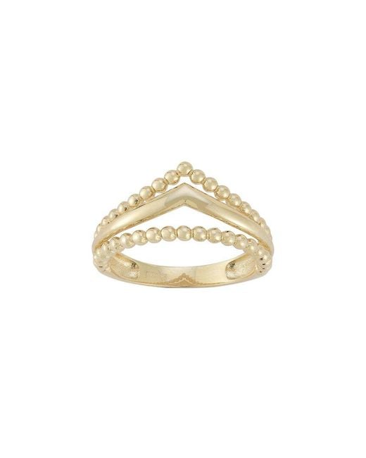 Ember Fine Jewelry Metallic 14k Chevron Ring