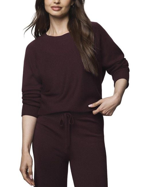 Splendid Purple Georgie Pullover Sweater