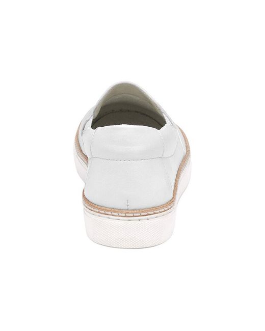 Johnston & Murphy White Callie Leather Slip On
