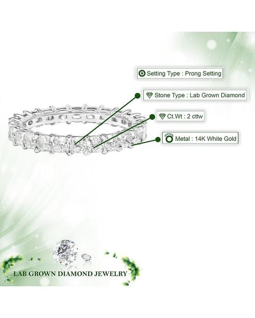 Amairah White 14K 2.00 Ct. Tw. Lab-Grown Diamond Eternity Ring