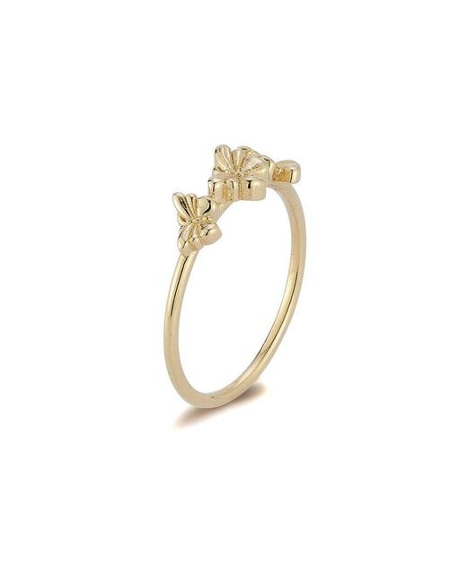 Ember Fine Jewelry White 14k Triple Butterfly Ring