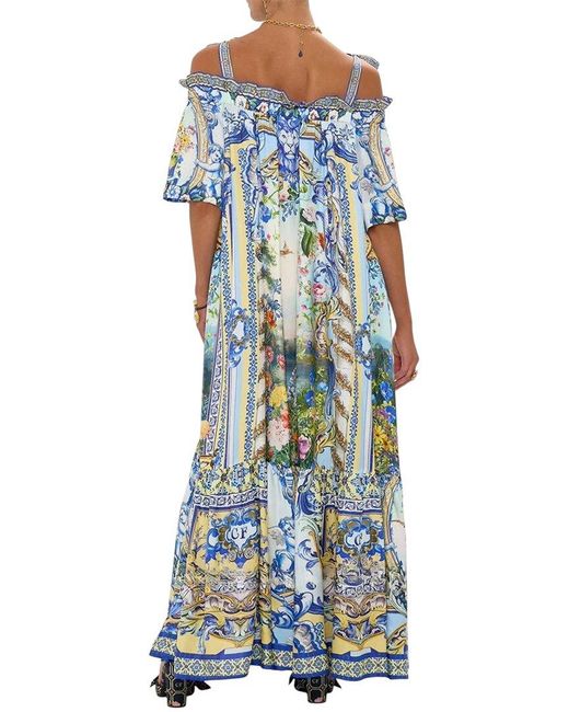 Linda Charm Blue Maxi Dress