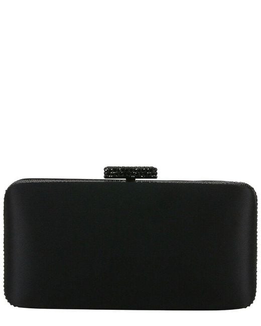 Badgley Mischka Black Lexi Silk Clutch