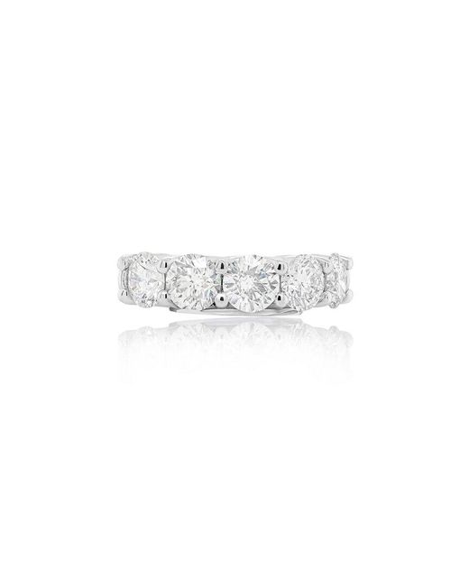 Diana M White Fine Jewelry Platinum 3.61 Ct. Tw. Diamond Eternity Ring