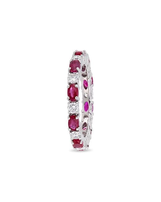 Rina Limor Multicolor 10k 2.70 Ct. Tw. Diamond & Ruby Ring