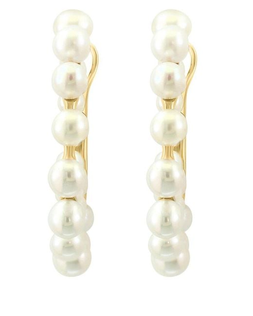 Effy Fine Jewelry Metallic 14K 2.5,3.5Mm Pearl Earrings