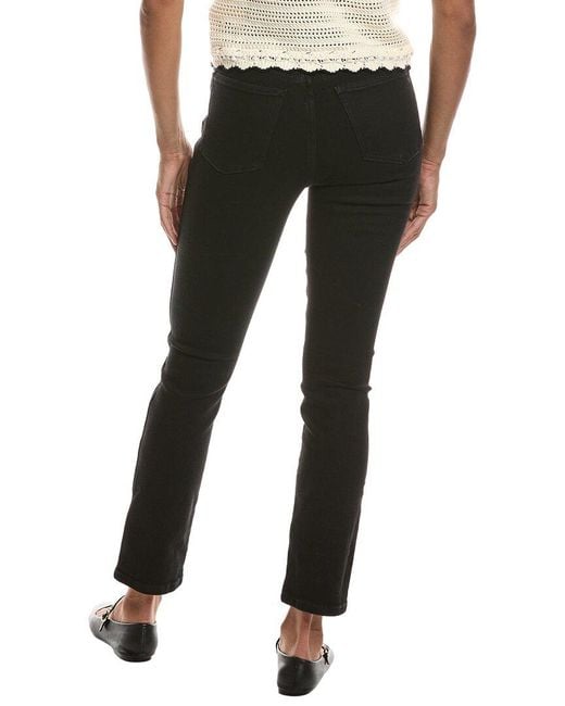 Madewell Black The Longline Frost Straight Jean