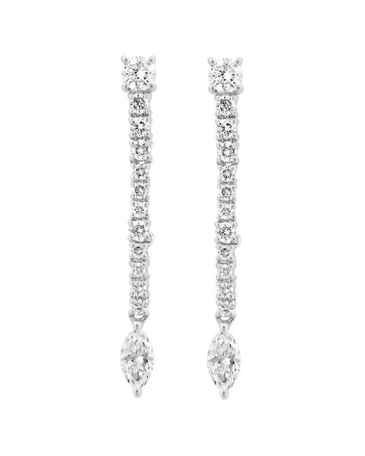 Effy Fine Jewelry White 14K 0.53 Ct. Tw. Diamond Earrings